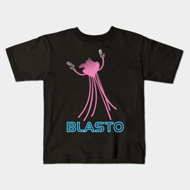 Blasto Kids T-Shirt by FlyNebula